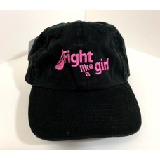 NWT Black & Pink Cotton Breast Cancer Awareness Hat  Fight Like a Girl 723708037061 eb-82515056